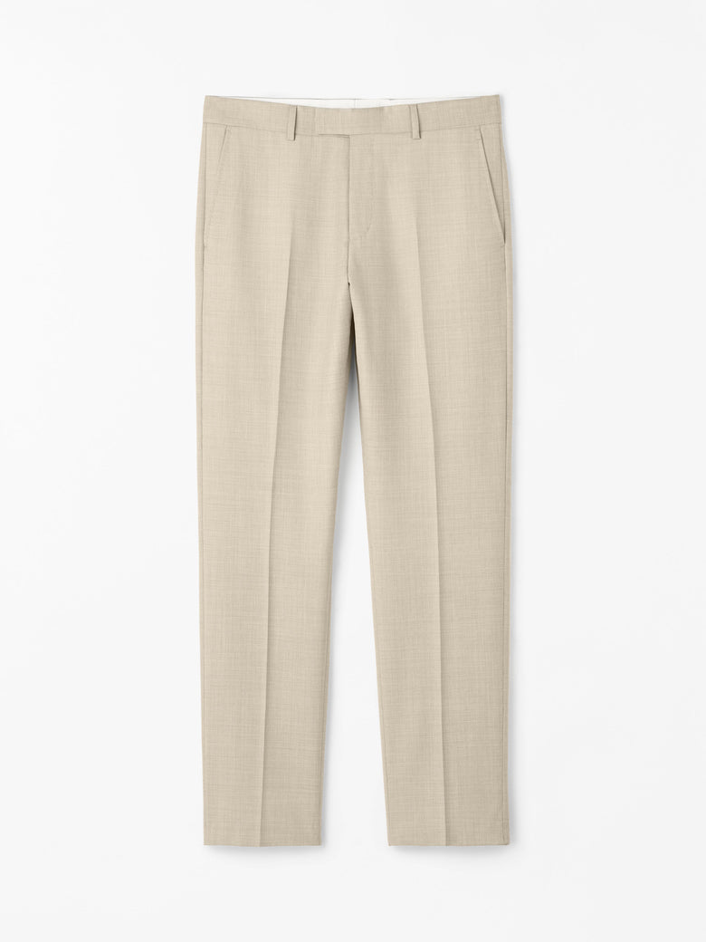 Tense Mid-Rise Wool Trousers - Feather