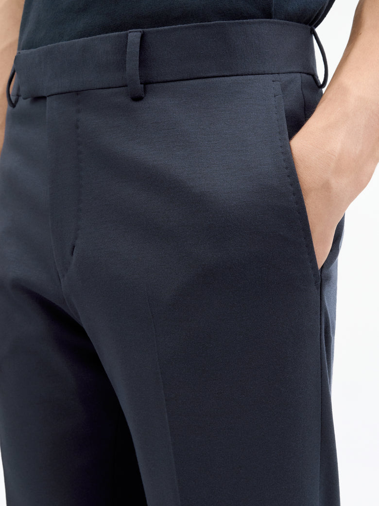 Tense Brushed Jersey Trousers - Light Ink