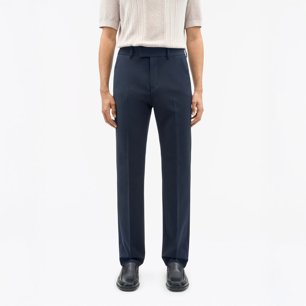 Tenser Tailored Straight-Leg Trousers - Light Ink