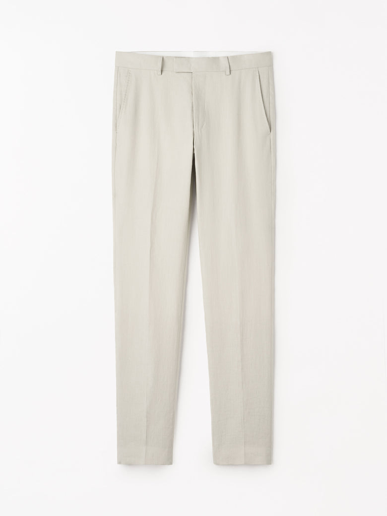 Pantalon en lin slim-fit Tenuta - Crème sable