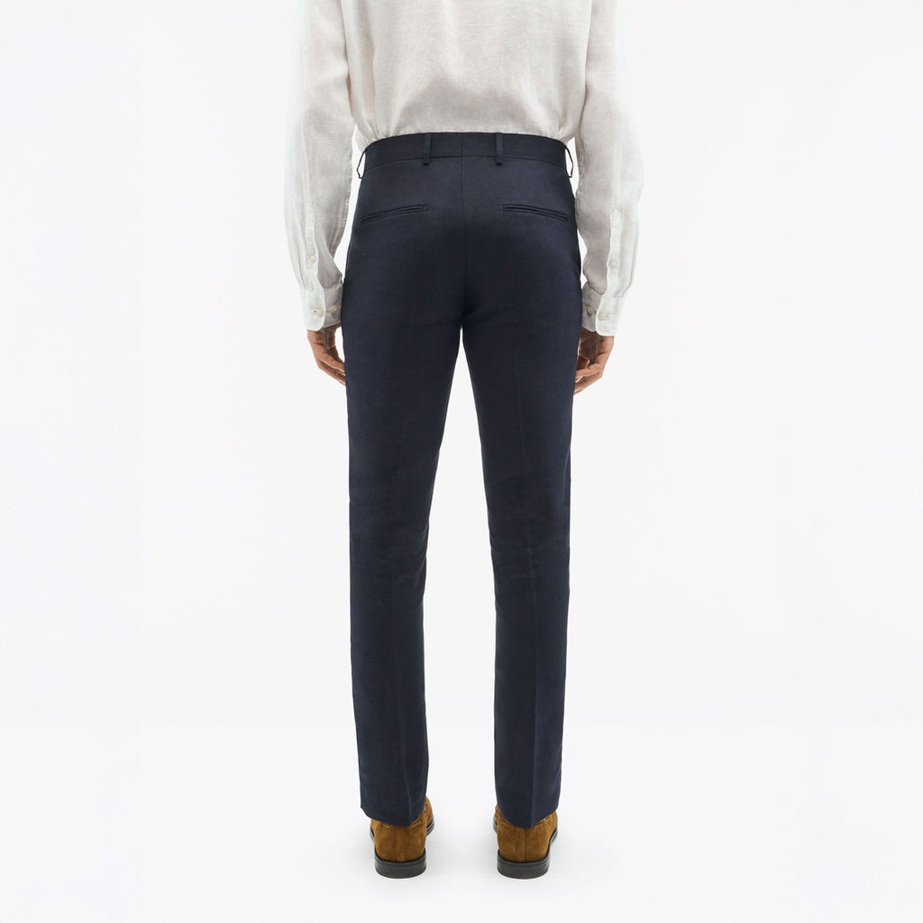 Tenuta Slim-Fit Linen Trousers - Midnight Blue