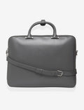 Valise Leather Bag- Jet Grey