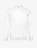 Tanner Long Sleeve Polo - Pure White
